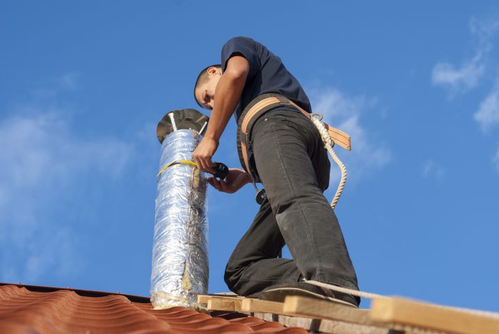 Our Technician is working for Installation of ventilation systems